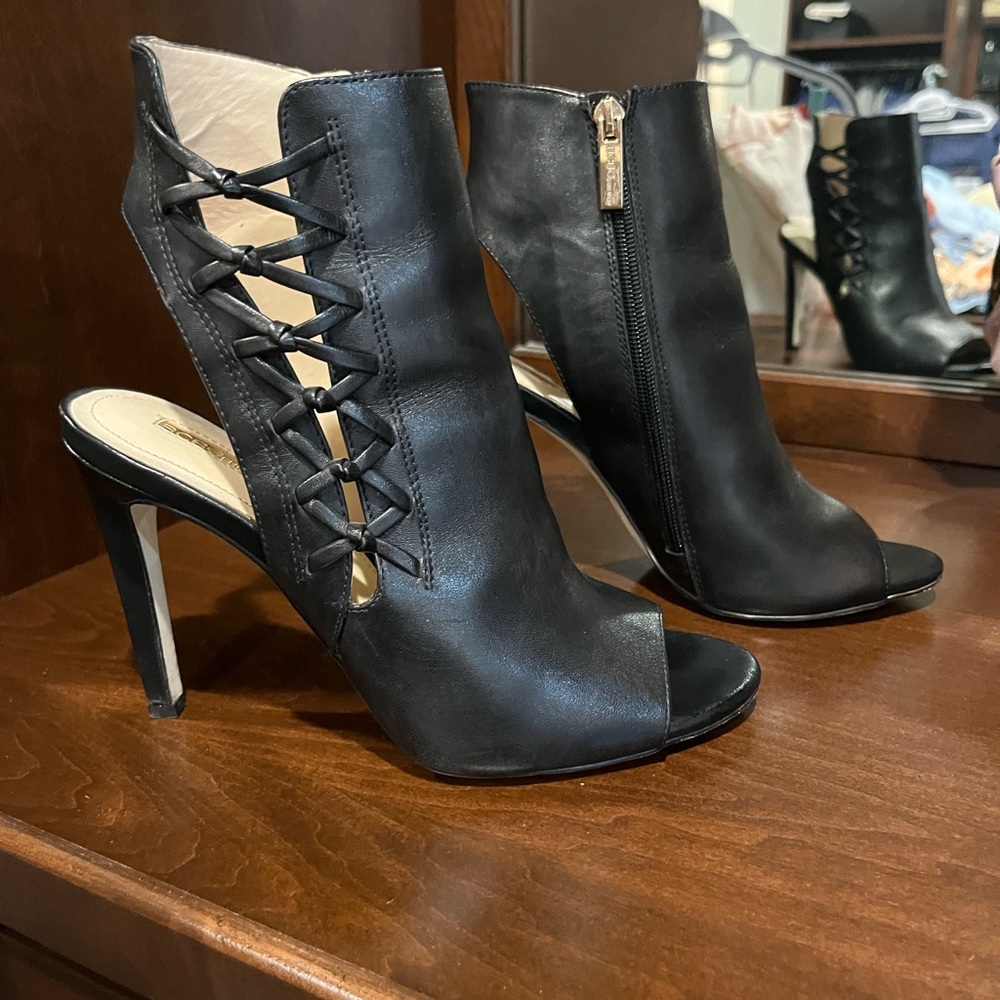 BCBGeneration peep toe booties